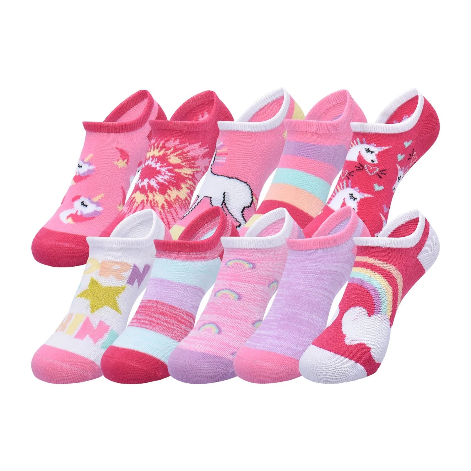Member's Mark Girls 10-Pack No-Show Sock - Bellso